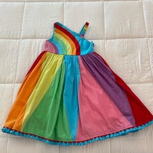 Girls Cotton Kids rainbow dress